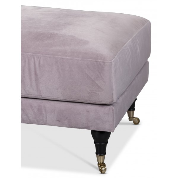 Adena Fotpall i rosa Sammet