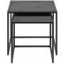 Seaford satsbord 40x40 | 50x50 cm - Svart