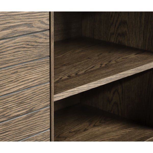 Armoire Inez en chne brun huil