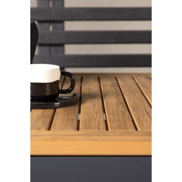 Diego utematgrupp med 2 st Peking stolar - Svart/Brun