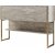 Table en relief Lux 120 x 30 cm - Travertin/or