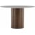 Table d'appoint Hrn 52 cm - Gris/noyer