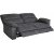 Canap inclinable 3 places Coventry avec mcanisme lectrique - Microfibre grise