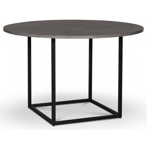 Sintorp runt matbord 115 cm - Betong (Exklusivt laminat) + Mbeltassar