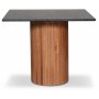 Decibel runt matbord 90x90 cm - Valnt / Svart Donau granit