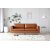 Cansas 3-sits soffa - Cognac + Fläckborttagare för möbler