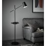 Linear golvlampa med USB - Svart