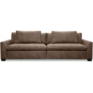Gabby 3-sits soffa - Brun lderlook