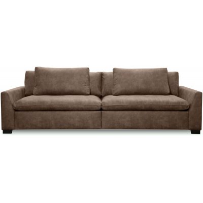 Gabby 3-sits soffa - Brun läderlook
