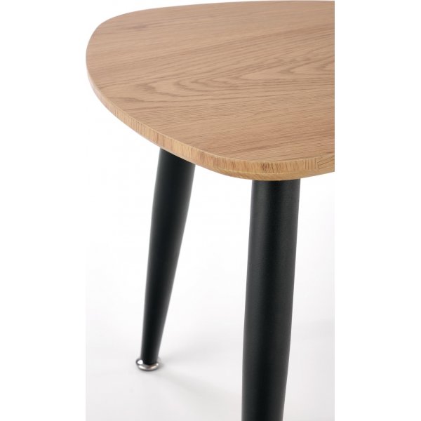Table basse Adaline 40x40 | 60x60 cm - Chêne/noir Table basse Adaline 40x40 | 60x60 cm - Chêne/noir
