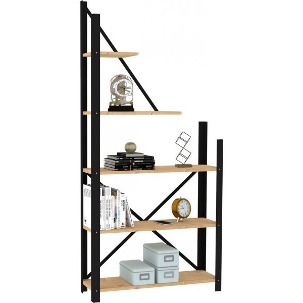 Adler bokhylla - Safir ek/svart Adler bokhylla - Safir ek/svart