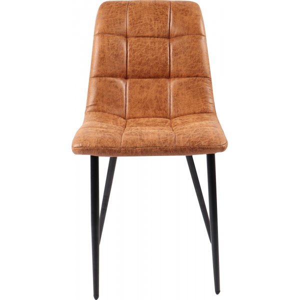 Eksj stol i Cognac microfiber
