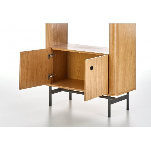 Giga bokhylla 97 cm - Ek/svart Giga bokhylla 97 cm - Ek/svart