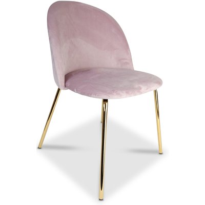 Giovani velvet stol - Rosa/Mssing + Mbelvrdskit fr textilier