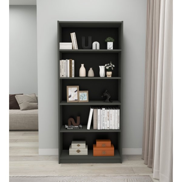 Bibliothèque Manolya - Gris foncé Bibliothèque Manolya - Gris foncé