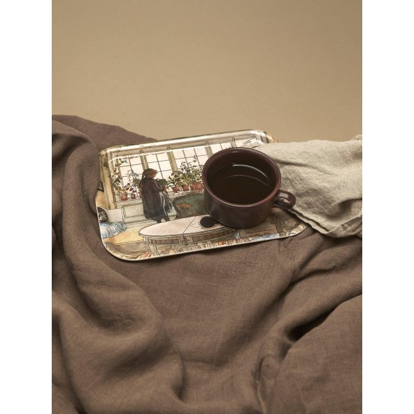 Blomster bricka 20 x 27 cm - Multi