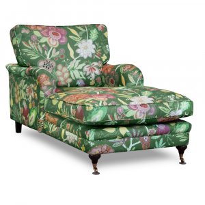 Howard Spirit divanfauteuil in gebloemde stof - Eden Parrot Green