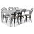 Groupe de repas Mellby table 180 cm avec 6 chaises Thonet