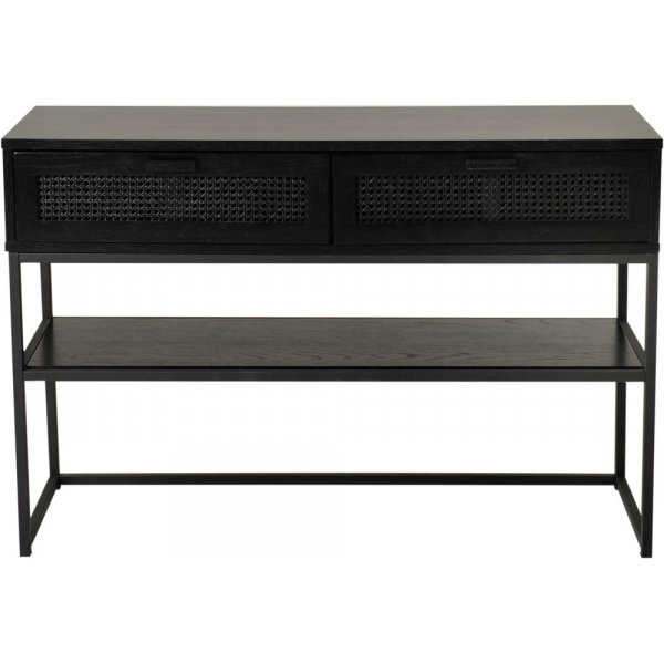 Raffels konsolbord 120 cm - Svart rotting