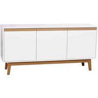 Century sideboard 150 - Vit/ek Century sideboard 150 - Vit/ek
