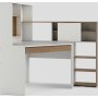 Function Plus skrivbord 138,4 x 101,6 x 141,1 cm - Vit/ek