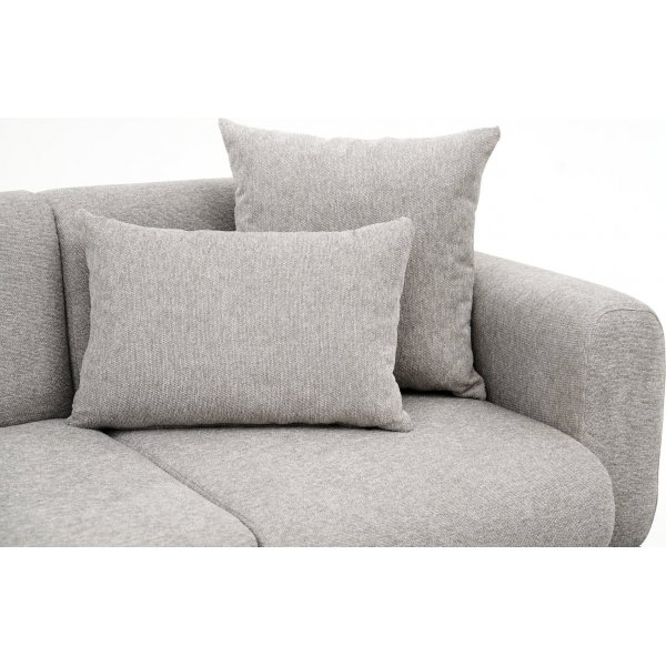 Canap d\\\'appoint 3 places - Gris clair