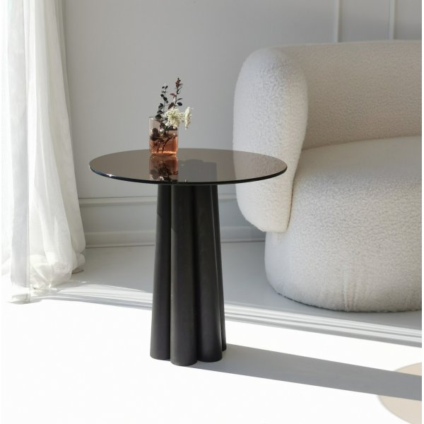 Thales soffbord Ø50 cm - Svart/brons Thales soffbord Ø50 cm - Svart/brons