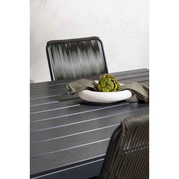 Garcia utematgrupp med 6 st Bois stolar - Svart Garcia utematgrupp med 6 st Bois stolar - Svart