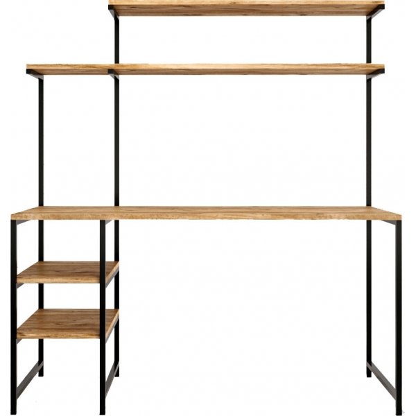 Brugge skrivbord 140x55 cm - Ek/svart Brugge skrivbord 140x55 cm - Ek/svart