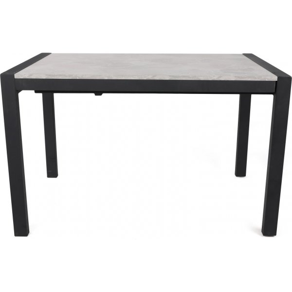 Table à manger Silva 120-187 x 74 cm - Vison/noir Table à manger Silva 120-187 x 74 cm - Vison/noir