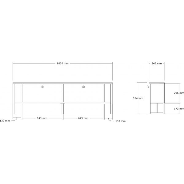 Banc multimédia Ahu - Blanc Banc multimédia Ahu - Blanc