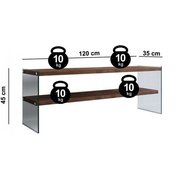 Twig TV-bänk - Valnöt Twig TV-bänk - Valnöt