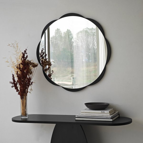 Miroir Fiore 1 - Noir