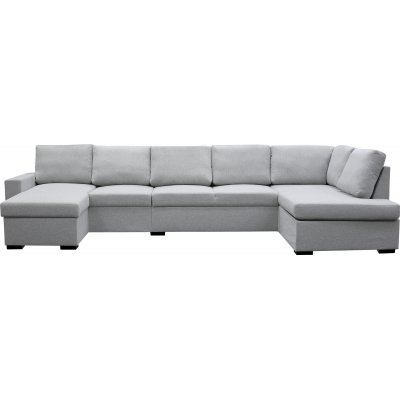 Solna XL U-soffa med frvaring 367 cm - Ljusgr + Flckborttagare fr mbler