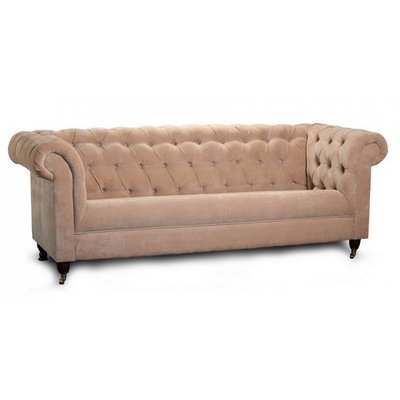Chesterfield Howster Classic 3-sits soffa - Valfri färg och tyg