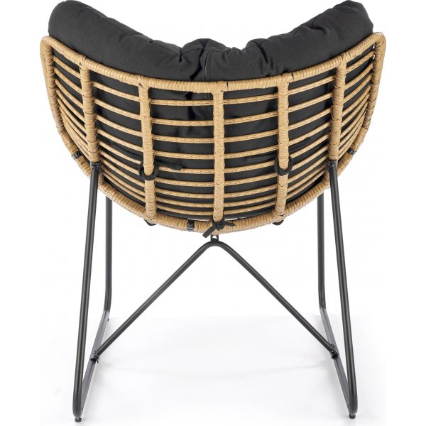 Fauteuil Whisper - Noir/beige Fauteuil Whisper - Noir/beige