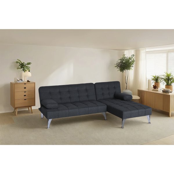 Neptun divansoffa bäddbar mörkgrått Neptun divansoffa bäddbar mörkgrått