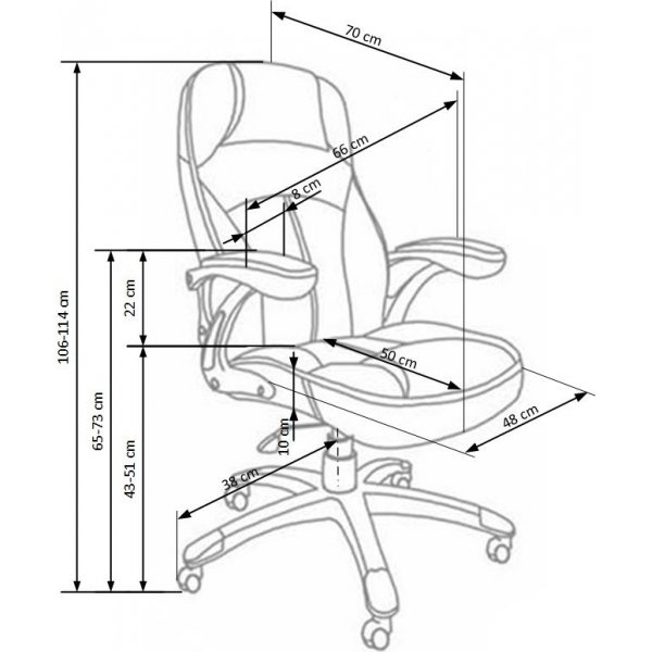 Chaise de bureau Brenna - Noir Chaise de bureau Brenna - Noir
