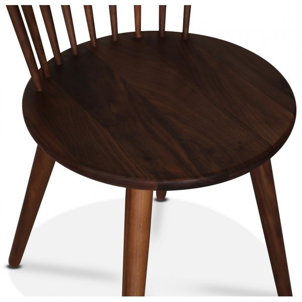 Sintorp matgrupp, runt matbord Ø115 cm inkl 4 st valnöt pinnstolar Castor - Brun marmor (Laminat) + Möbeltassar Sintorp matgrupp, runt matbord Ø115 cm inkl 4 st valnöt pinnstolar Castor - Brun marmor (Laminat) + Möbeltassar