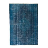 Äkta handknuten matta - Overdyed vintage Turkos Äkta handknuten matta - Overdyed vintage Turkos