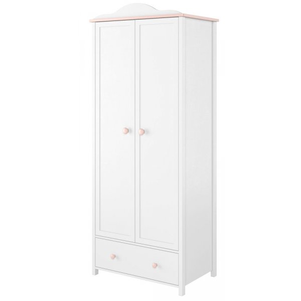 Stephany kldskp fr barn - Vit/rosa