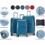 Valise Oslo rose avec serrure  code lot de 3 valises cabine