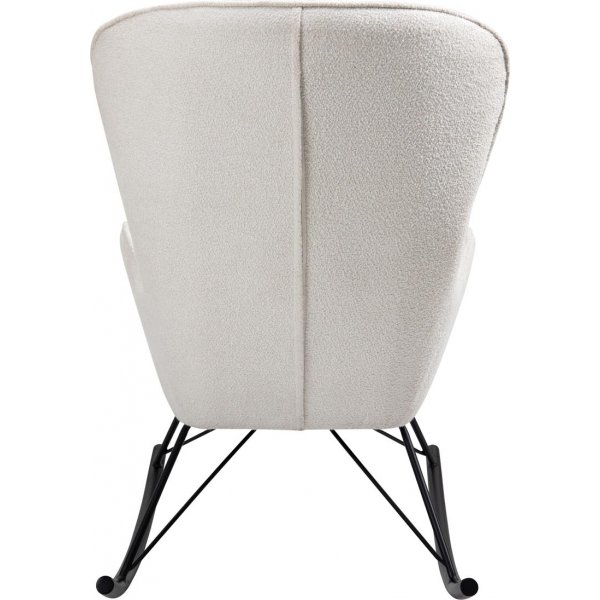 Chaise à bascule Doro - Blanc/noir Chaise à bascule Doro - Blanc/noir