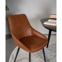 Chaise de salle  manger Louis - Marron