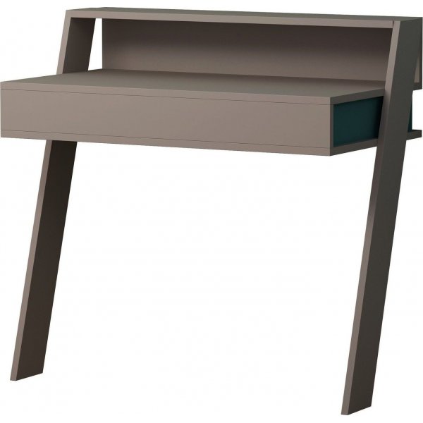 Cowork skrivbord 94x50 cm - Ljus mocka/turkos