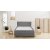 Accent boxbed sng med frvaring - 180 x 200 cm - Beige