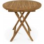 Grunnebo vikbart runt matbord 80 cm - Teak