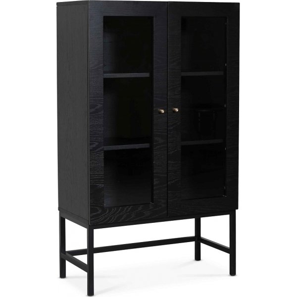 Carl vitrinskp lgt (Highboard) - Svartbetsad ask