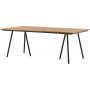 Chan matbord 200 x 100 cm - Svart/Natur