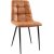 Chaise Eksj en microfibre Cognac